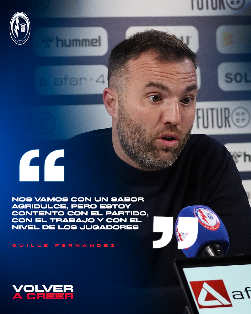 Guille Fernández: Nos vamos con un sabor agridulce, pero contentos con el partido, el trabajo y el nivel de los jugadores.