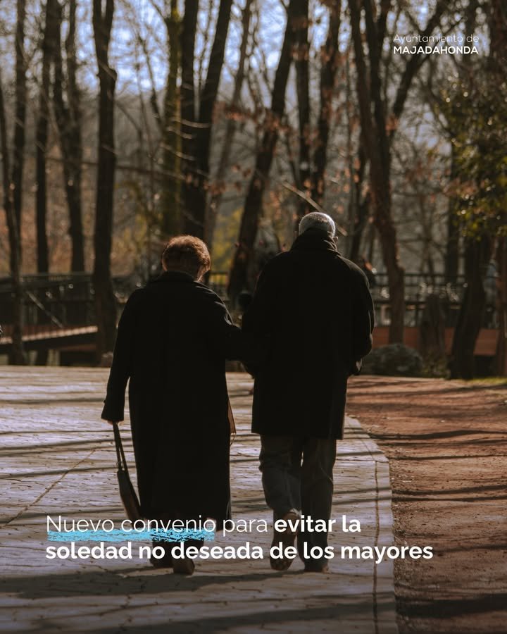 Ayuntamiento de Majadahonda y Comunidad de Madrid aumentan en un 41% los recursos para combatir la soledad no deseada de las personas mayores.