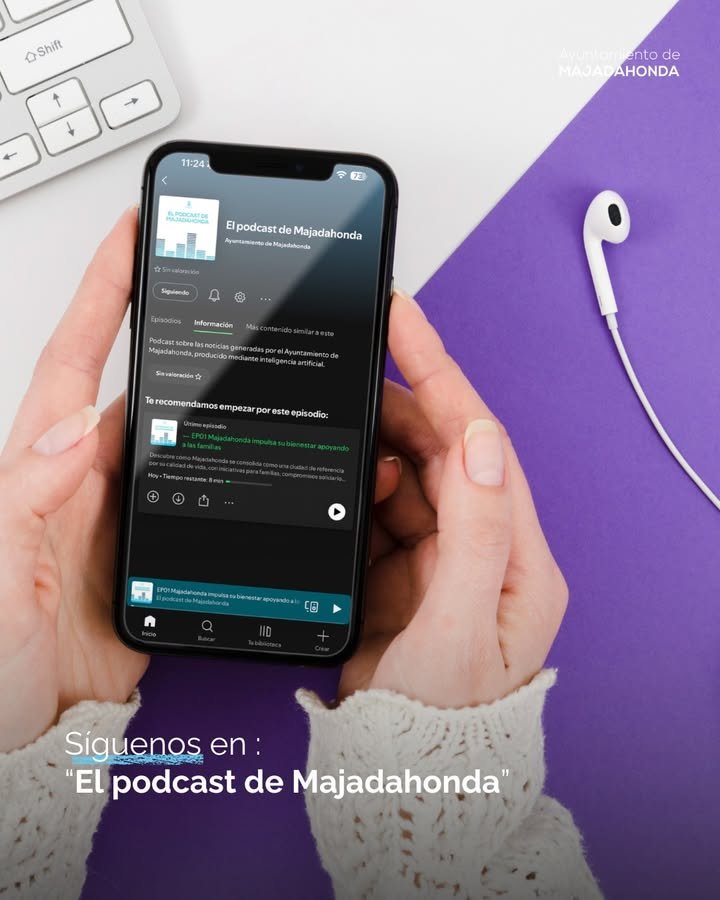 El Ayuntamiento de Majadahonda lanza su primer podcast de noticias municipales en español con IA para mejorar la accesibilidad de los ciudadanos.