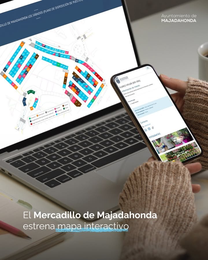 El Ayuntamiento de Majadahonda presenta un mapa interactivo del Mercadillo Majadahonda para facilitar la experiencia de sus visitantes.🗺️🛍️