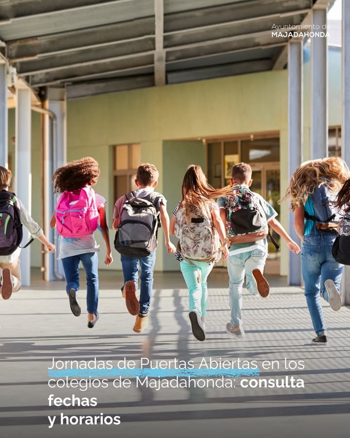 🏫👋🏼 Visita los colegios de #Majadahonda en sus Jornadas de Puertas Abiertas. Fechas disponibles, inscripción previa en algunos centros. Contacta para otros horarios. Más información en la imagen adjunta.