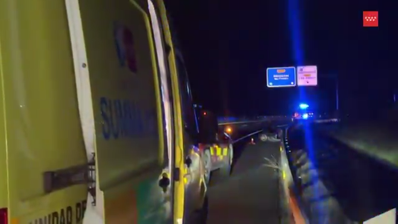 Motorista de 45 años grave tras colisión en Majadahonda.