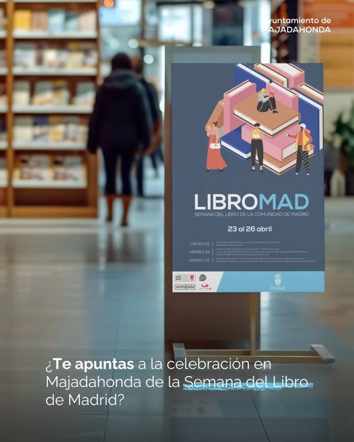 📚Celebra la Semana del Libro en Majadahonda con actividades para todos los públicos: La Hora del Cuento, Taller del cómic, Romances a la carta y más. #LIBROMAD 📖🎉📚