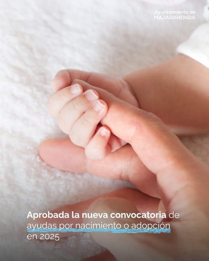 El Ayuntamiento de Majadahonda destina más de 441 mil euros en ayudas a familias por nacimiento o adopción durante 2025. 
Los interesados deben presentar la solicitud y documentación en un plazo de 20 días hábiles desde la próxima publicación en el BOCM. Desde el inicio del actual mandato, 1.005 familias majariegas han recibido estas ayudas. 
#ayudasnacimiento #ayudasadopción
👶🍼🏡