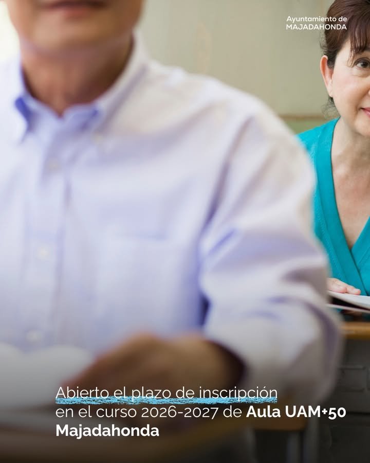 Abierto el plazo de inscripción para el curso 2026-2027 de Aula UAM+50 en Majadahonda