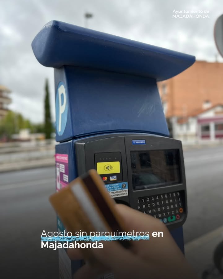 Agosto sin parquímetros en Majadahonda permitirá estacionar gratis durante todo el mes