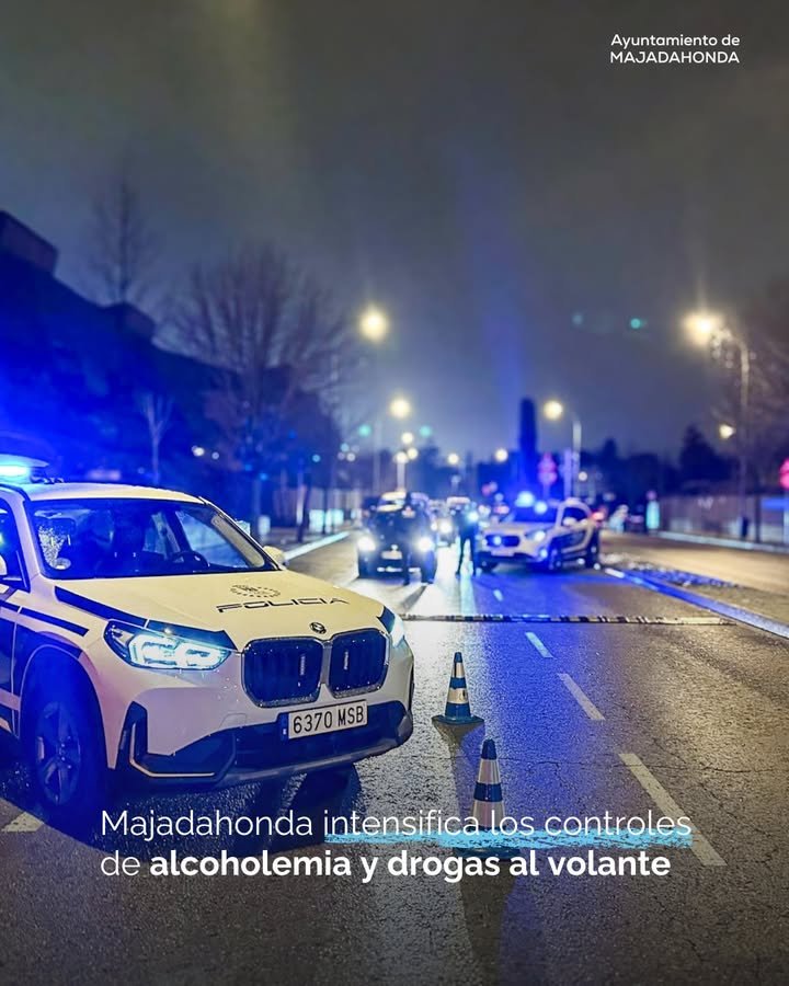 La Policía Local de Majadahonda intensificará controles contra alcohol y drogas al volante