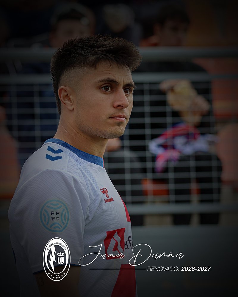 Majadahonda asegura la continuidad de Juan Durán en el CF Rayo hasta 2027