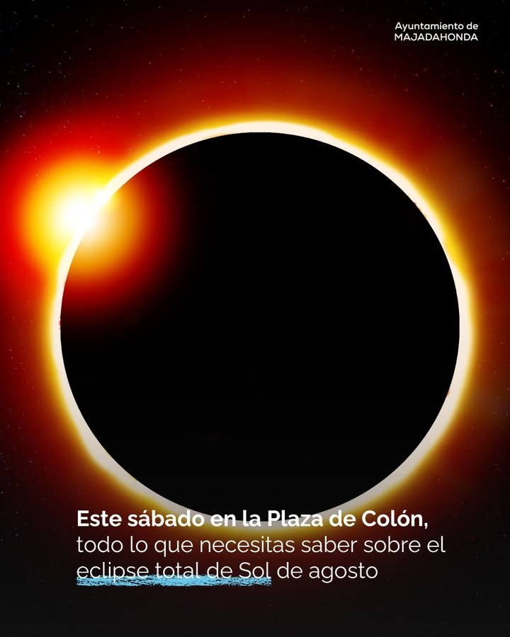 Majadahonda se prepara para el eclipse solar total del 12 de agosto con un punto informativo