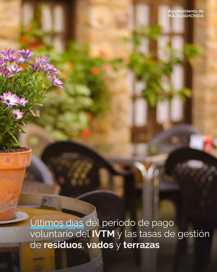 Últimos días para el pago voluntario del IVTM y tasas de gestión en Majadahonda