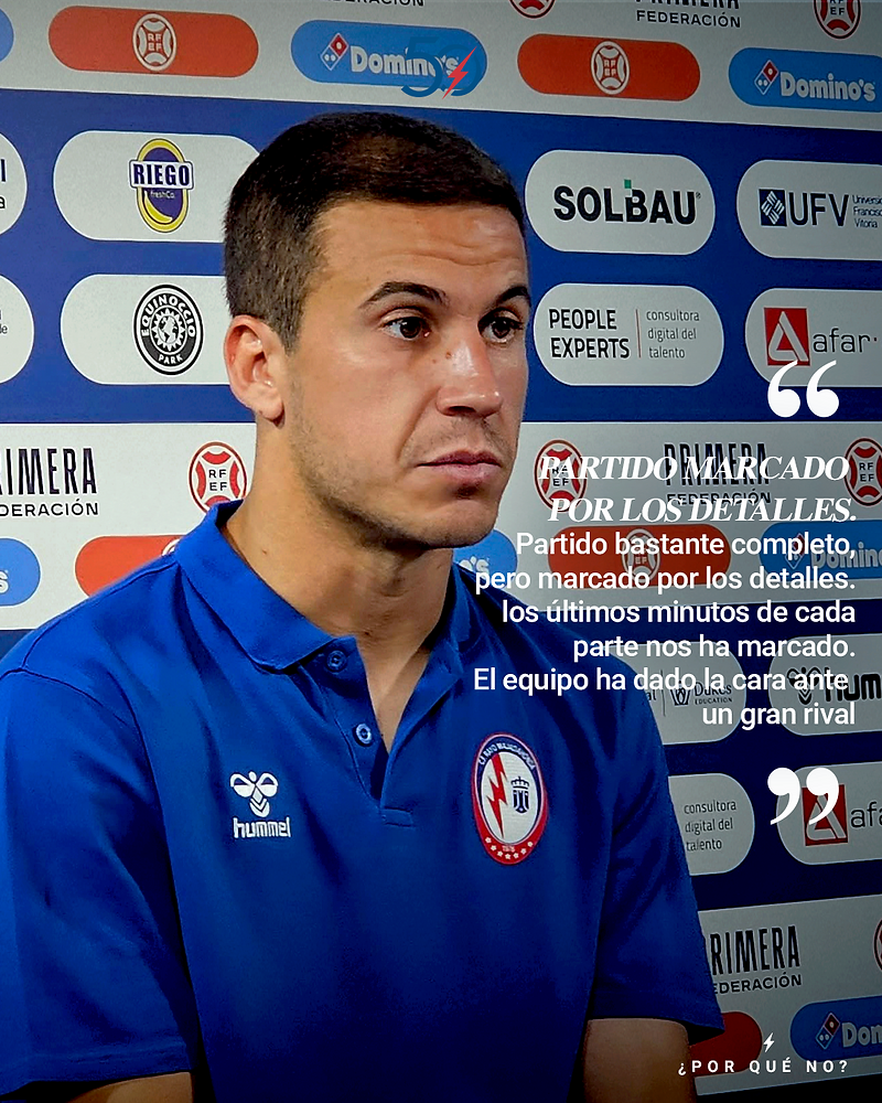 Dani Ramos destaca la solidez del Rayo Majadahonda a pesar de los detalles que marcan el partido