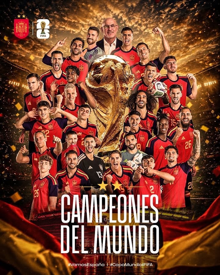 La afición de Majadahonda se une para celebrar el triunfo de España en el Mundial