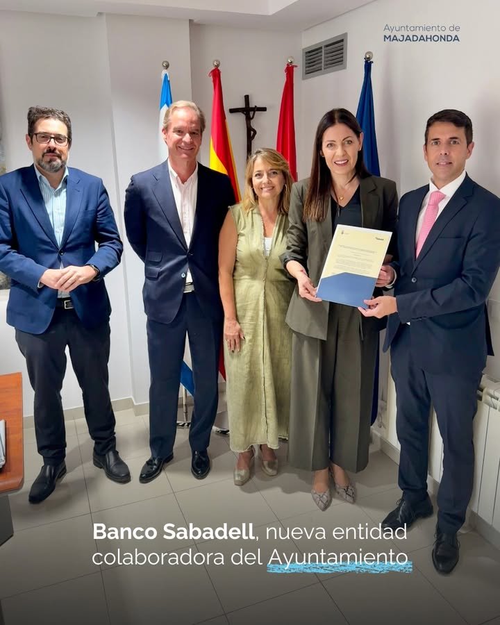 El Banco Sabadell se une a entidades financieras para facilitar tributos en Majadahonda