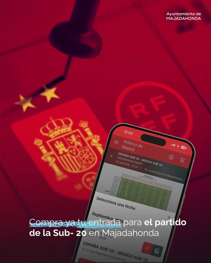 Majadahonda acoge el partido Sub-20 España-México con entradas a 3€ en el Cerro del Espino