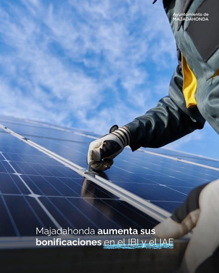El Ayuntamiento de Majadahonda duplica bonificaciones para energías renovables y vehículos eléctricos