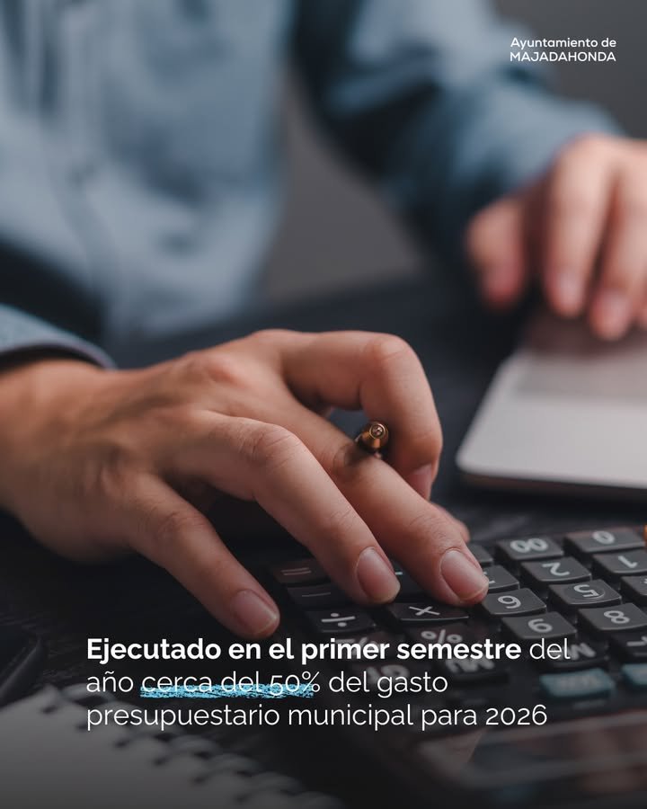 El Ayuntamiento de Majadahonda ejecuta un 50% del gasto presupuestario en seis meses