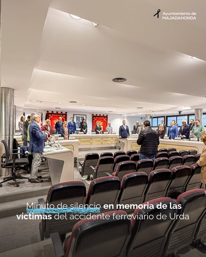 El Pleno Municipal de Majadahonda rinde homenaje a las víctimas del Accidente Urda