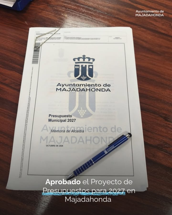 Majadahonda alcanza casi 100 millones en su presupuesto 2027, priorizando Deportes y Cultura