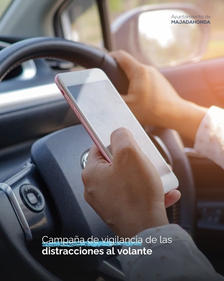 Majadahonda intensifica la vigilancia contra distracciones al volante del 5 al 11 de octubre